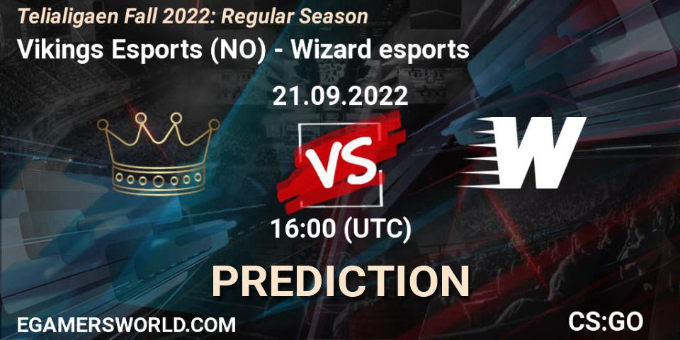 Vikings Esports vs Wizard esports: Betting TIp, Match Prediction. 21.09.22. CS2 (CS:GO), Telialigaen Fall 2022: Regular Season