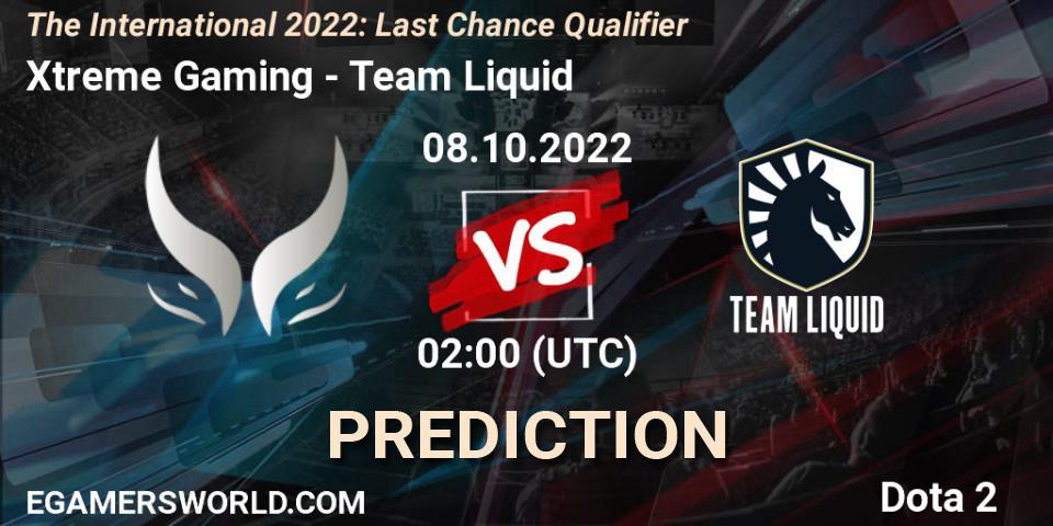 Xtreme Gaming vs Team Liquid: Betting TIp, Match Prediction. 08.10.22. Dota 2, The International 2022: Last Chance Qualifier