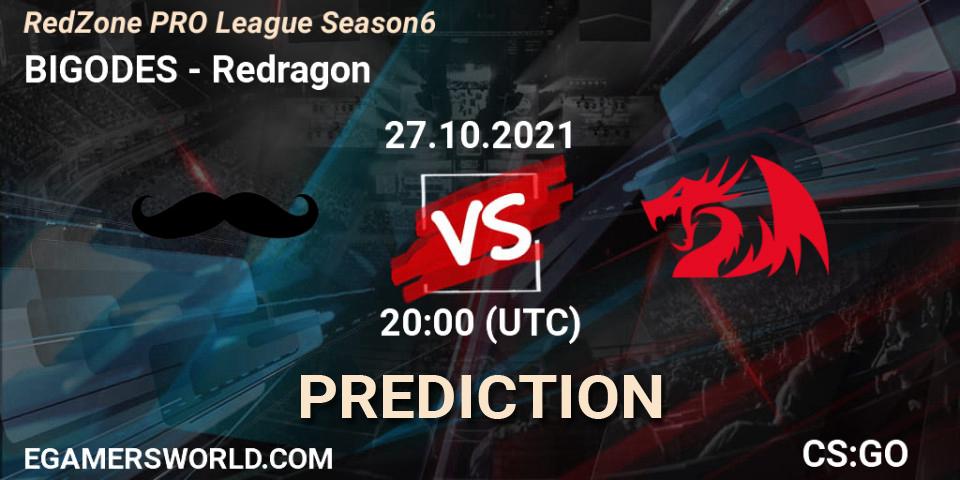BIGODES vs Redragon: Betting TIp, Match Prediction. 02.11.2021 at 20:00. Counter-Strike (CS2), RedZone PRO League Season 6