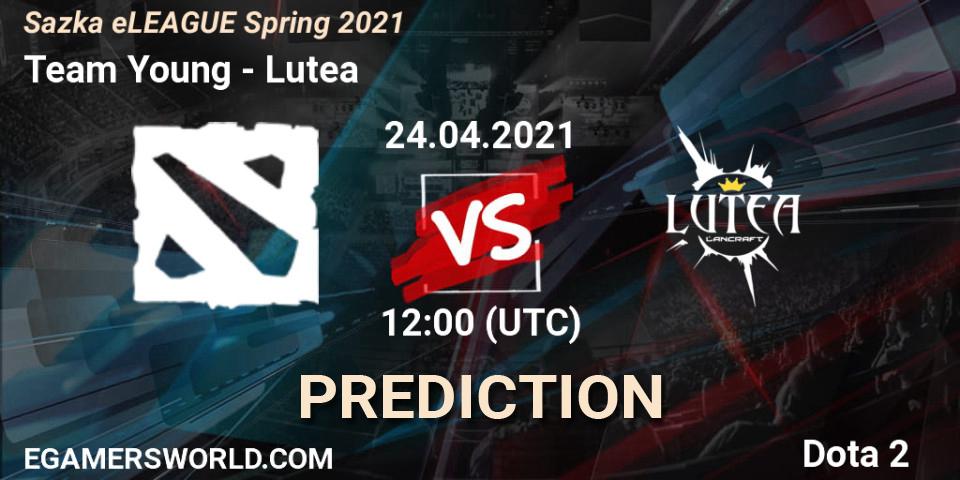 Team Young vs Lutea: Betting TIp, Match Prediction. 24.04.2021 at 12:00. Dota 2, Sazka eLEAGUE Spring 2021