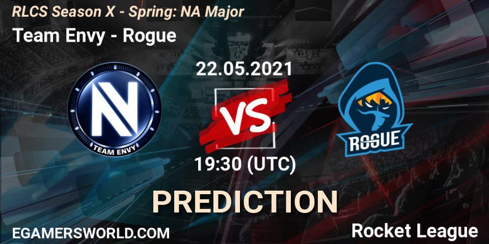 Team Envy vs Rogue: Betting TIp, Match Prediction. 22.05.21. Rocket League, RLCS Season X - Spring: NA Major