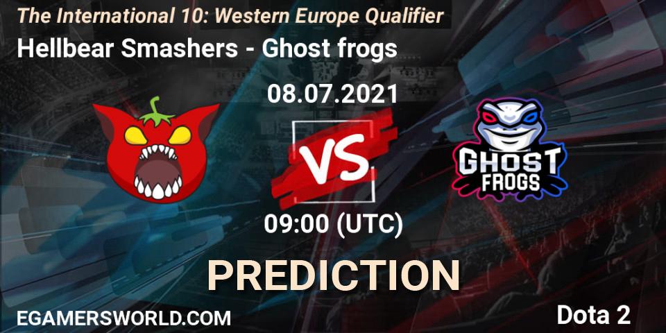 Hellbear Smashers vs Ghost frogs: Betting TIp, Match Prediction. 08.07.2021 at 09:00. Dota 2, The International 10: Western Europe Qualifier
