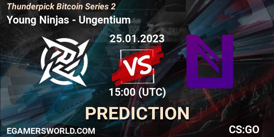 Young Ninjas vs Ungentium: Betting TIp, Match Prediction. 25.01.23. CS2 (CS:GO), Thunderpick Bitcoin Series 2