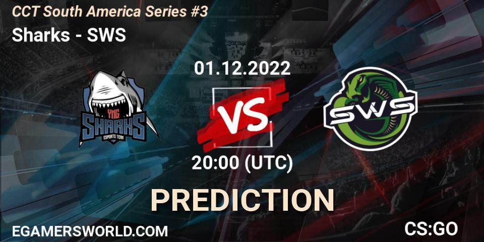 Sharks vs SWS: Betting TIp, Match Prediction. 01.12.22. CS2 (CS:GO), CCT South America Series #3