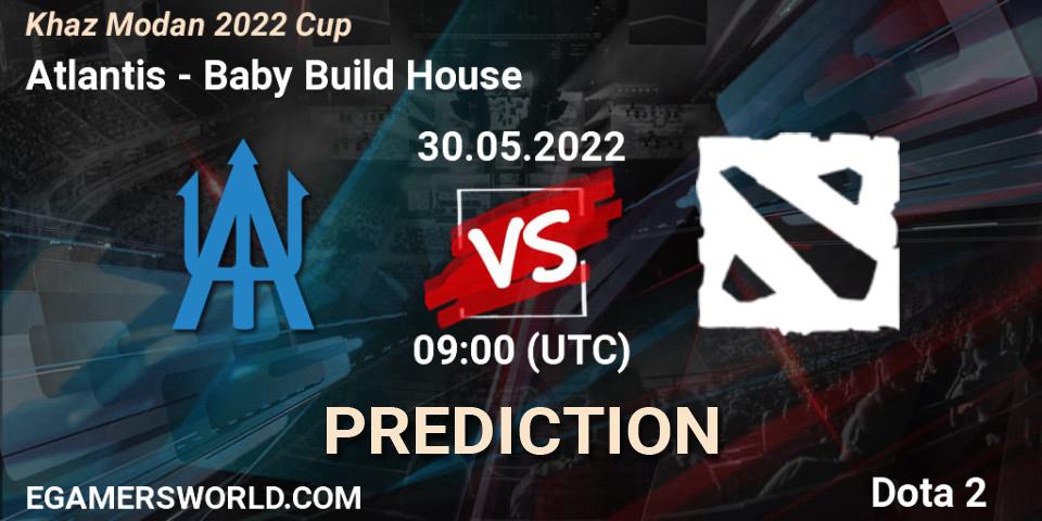 Atlantis vs Baby Build House: Betting TIp, Match Prediction. 30.05.2022 at 09:39. Dota 2, Khaz Modan 2022 Cup