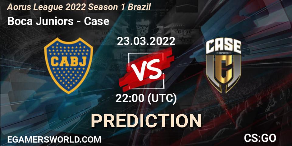 Boca Juniors vs Case: Betting TIp, Match Prediction. 23.03.2022 at 22:00. Counter-Strike (CS2), Aorus League 2022 Season 1 Brazil