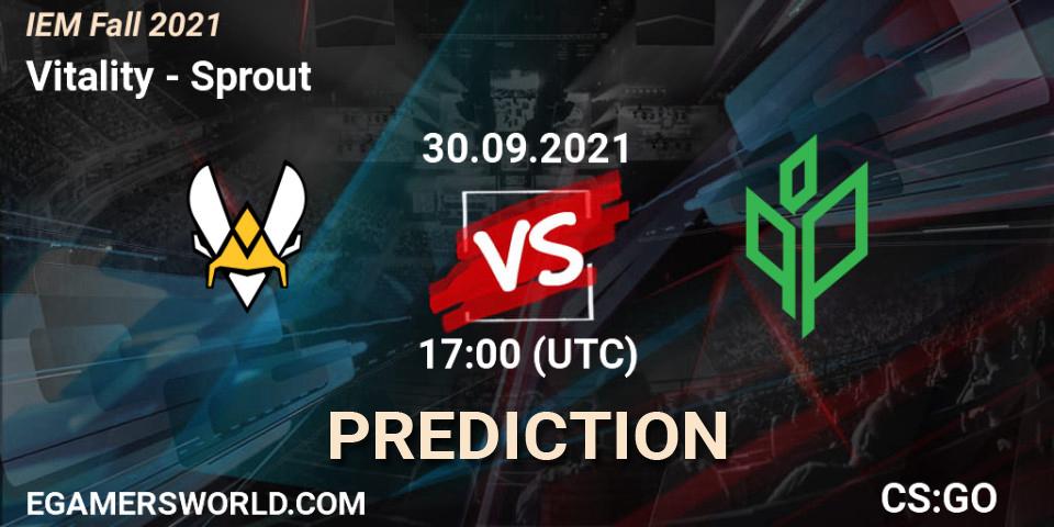 Vitality vs Sprout: Betting TIp, Match Prediction. 30.09.21. CS2 (CS:GO), IEM Fall 2021: Europe RMR