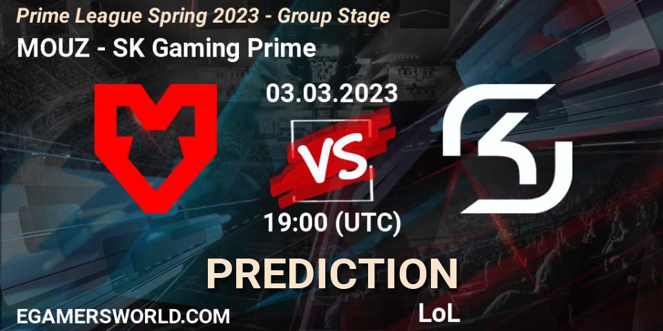 MOUZ vs SK Gaming Prime: Betting TIp, Match Prediction. 03.03.23. LoL, Prime League Spring 2023 - Group Stage