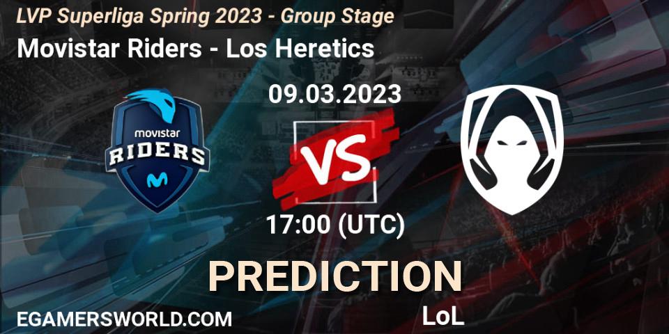 Movistar Riders vs Los Heretics: Betting TIp, Match Prediction. 09.03.23. LoL, LVP Superliga Spring 2023 - Group Stage