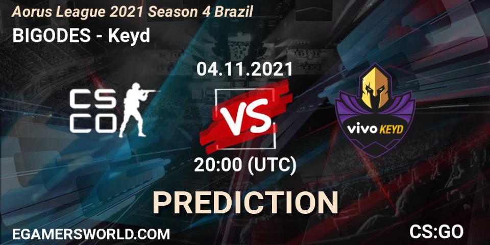 BIGODES vs Keyd: Betting TIp, Match Prediction. 04.11.2021 at 20:00. Counter-Strike (CS2), Aorus League 2021 Season 4 Brazil