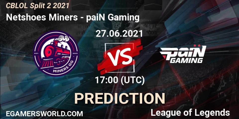 Netshoes Miners vs paiN Gaming: Betting TIp, Match Prediction. 27.06.2021 at 17:00. LoL, CBLOL Split 2 2021