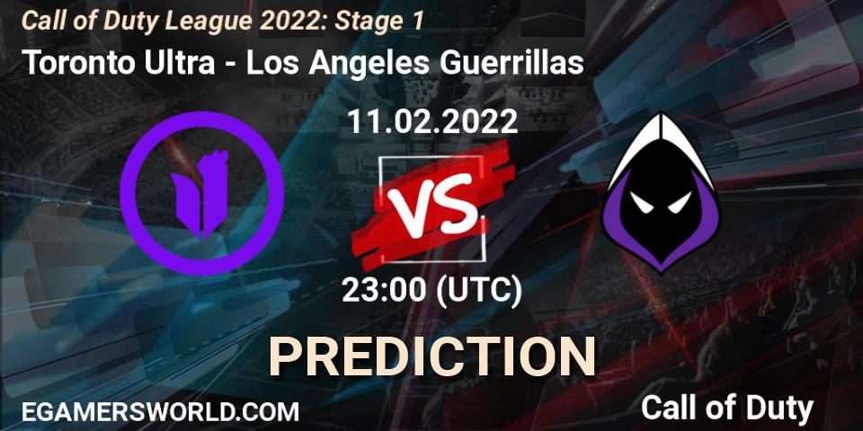 Toronto Ultra vs Los Angeles Guerrillas: Betting TIp, Match Prediction. 11.02.2022 at 23:00. Call of Duty, Call of Duty League 2022: Stage 1