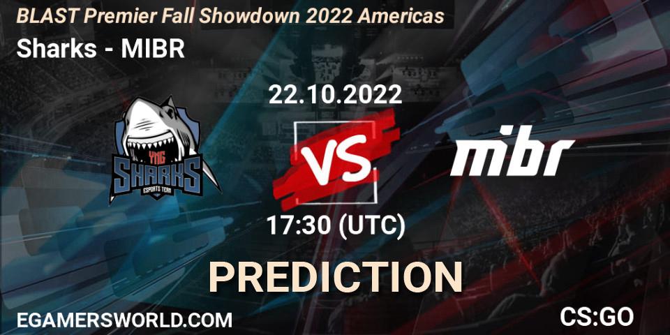 Sharks vs MIBR: Betting TIp, Match Prediction. 22.10.22. CS2 (CS:GO), BLAST Premier Fall Showdown 2022 Americas