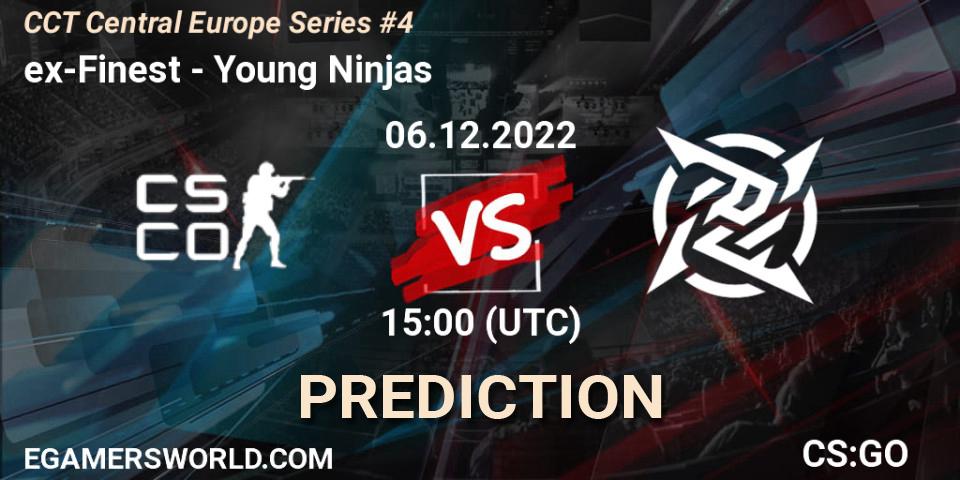 ex-Finest vs Young Ninjas: Betting TIp, Match Prediction. 06.12.22. CS2 (CS:GO), CCT Central Europe Series #4