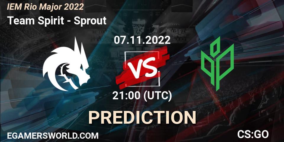 Team Spirit vs Sprout: Betting TIp, Match Prediction. 07.11.22. CS2 (CS:GO), IEM Rio Major 2022