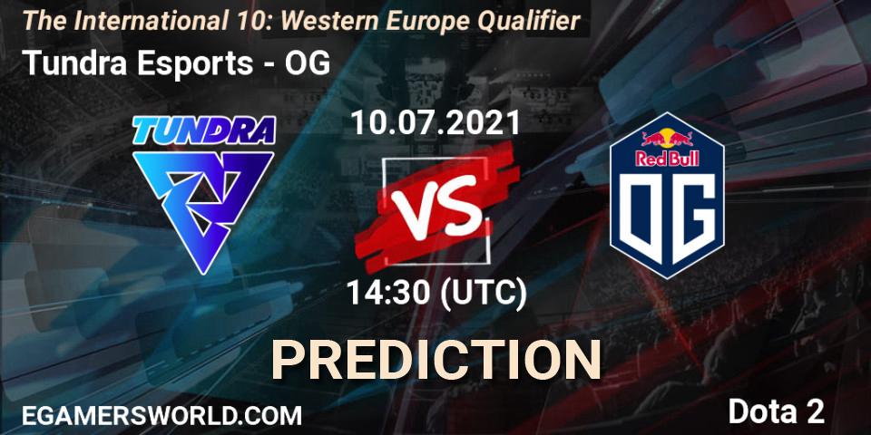 Tundra Esports vs OG: Betting TIp, Match Prediction. 10.07.21. Dota 2, The International 10: Western Europe Qualifier