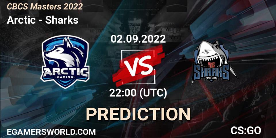 Arctic vs Sharks: Betting TIp, Match Prediction. 02.09.2022 at 22:50. Counter-Strike (CS2), CBCS Masters 2022