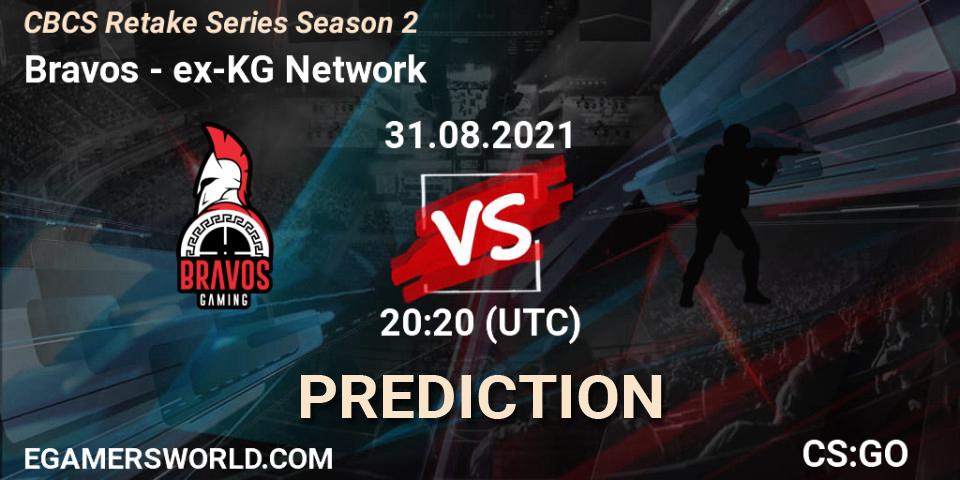 Bravos vs ex-KG Network: Betting TIp, Match Prediction. 31.08.2021 at 20:10. Counter-Strike (CS2), CBCS Retake Series Season 2