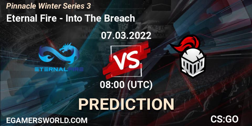 Eternal Fire vs Into The Breach: Betting TIp, Match Prediction. 07.03.2022 at 08:00. Counter-Strike (CS2), Pinnacle Winter Series 3