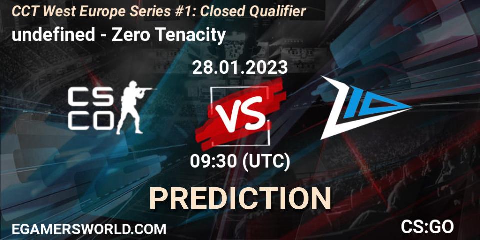 undefined vs Zero Tenacity: Betting TIp, Match Prediction. 28.01.23. CS2 (CS:GO), CCT West Europe Series #1: Closed Qualifier