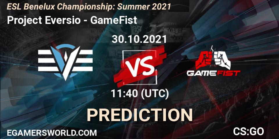 Project Eversio vs GameFist: Betting TIp, Match Prediction. 30.10.21. CS2 (CS:GO), ESL Benelux Championship: Summer 2021