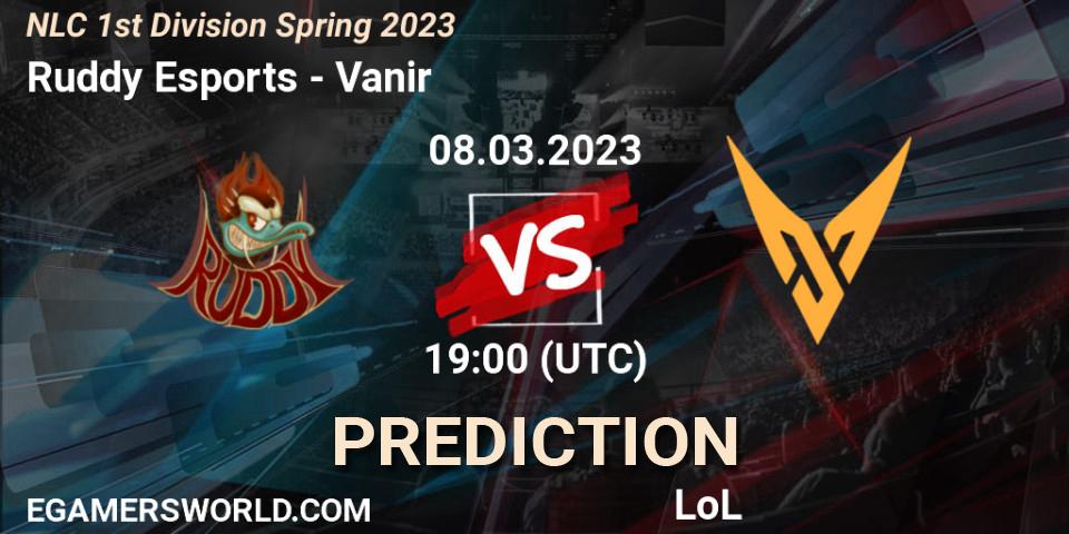 Ruddy Esports vs Vanir: Betting TIp, Match Prediction. 14.02.2023 at 19:00. LoL, NLC 1st Division Spring 2023
