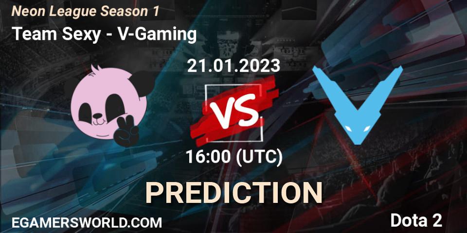 Team Sexy vs V-Gaming: Betting TIp, Match Prediction. 21.01.23. Dota 2, Neon League Season 1