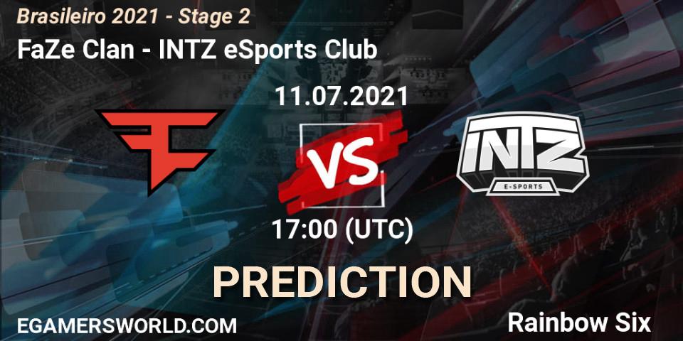 FaZe Clan vs INTZ eSports Club: Betting TIp, Match Prediction. 11.07.21. Rainbow Six, Brasileirão 2021 - Stage 2