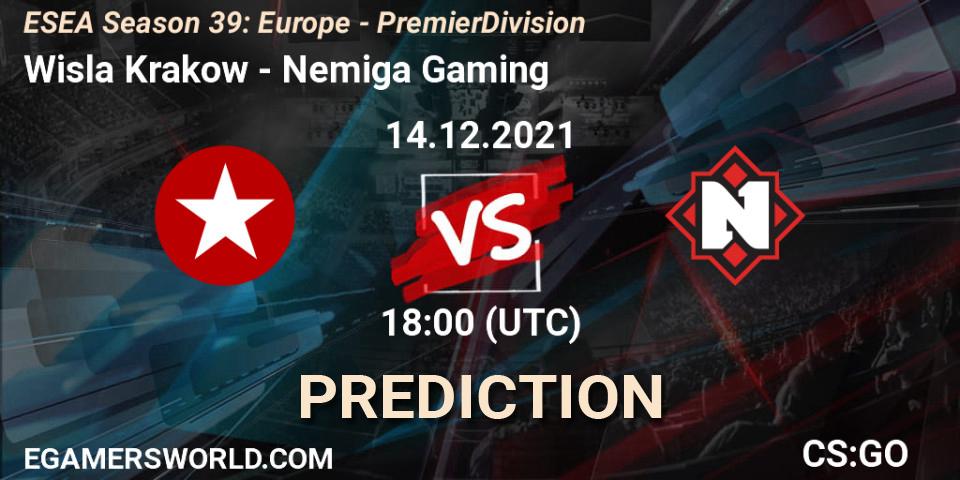 Wisla Krakow vs Nemiga Gaming: Betting TIp, Match Prediction. 14.12.21. CS2 (CS:GO), ESEA Season 39: Europe - Premier Division