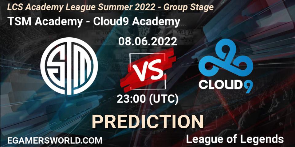 TSM Academy vs Cloud9 Academy: Betting TIp, Match Prediction. 08.06.22. LoL, LCS Academy League Summer 2022 - Group Stage