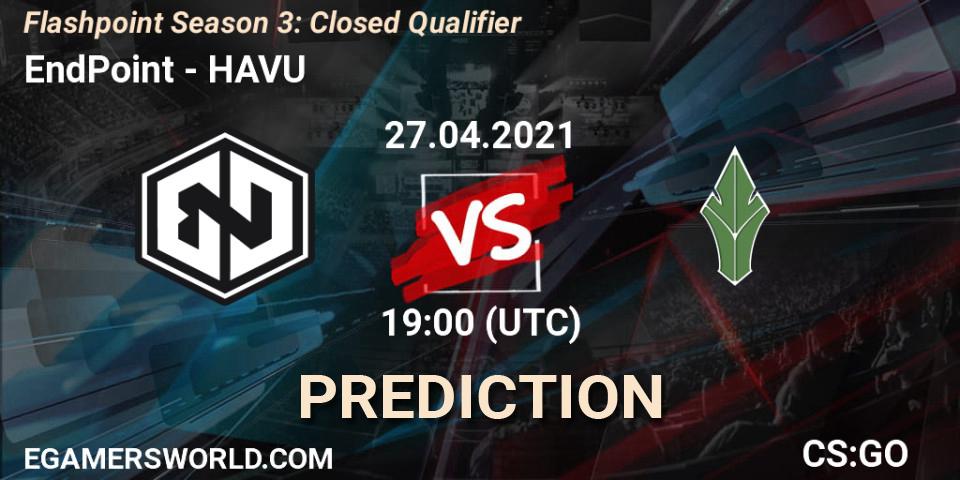 EndPoint vs HAVU: Betting TIp, Match Prediction. 27.04.21. CS2 (CS:GO), Flashpoint Season 3: Closed Qualifier