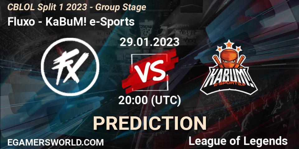 Fluxo vs KaBuM! e-Sports: Betting TIp, Match Prediction. 29.01.23. LoL, CBLOL Split 1 2023 - Group Stage