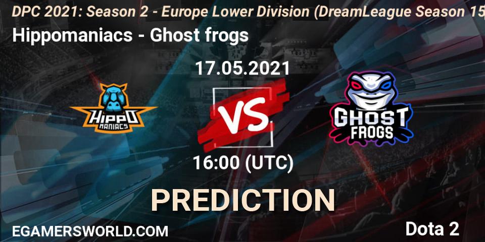 Hippomaniacs vs Ghost frogs: Betting TIp, Match Prediction. 17.05.2021 at 15:55. Dota 2, DPC 2021: Season 2 - Europe Lower Division (DreamLeague Season 15)
