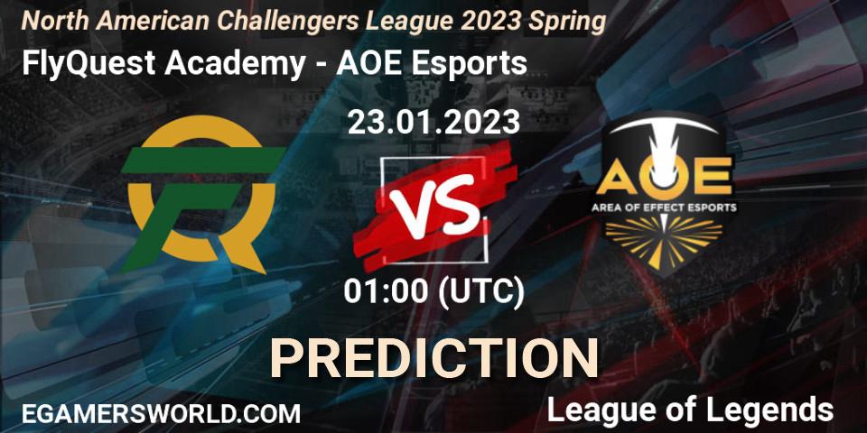 FlyQuest Challengers vs AOE Esports: Betting TIp, Match Prediction. 23.01.23. LoL, NACL 2023 Spring - Group Stage