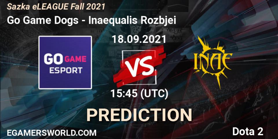 Go Game Dogs vs Inaequalis Rozbíječi: Betting TIp, Match Prediction. 18.09.21. Dota 2, Sazka eLEAGUE Fall 2021