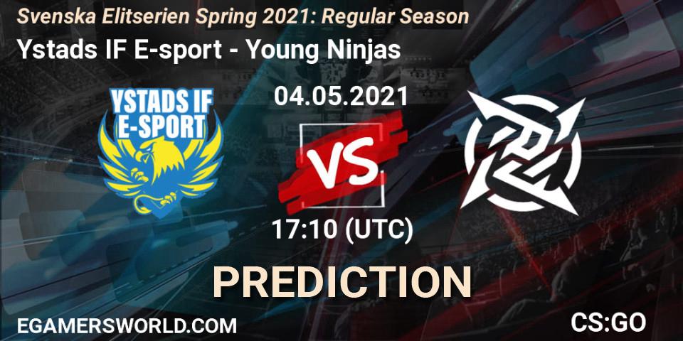 Ystads IF E-sport vs Young Ninjas: Betting TIp, Match Prediction. 04.05.21. CS2 (CS:GO), Svenska Elitserien Spring 2021: Regular Season