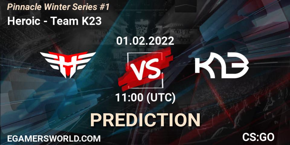 Heroic vs Team K23: Betting TIp, Match Prediction. 01.02.22. CS2 (CS:GO), Pinnacle Winter Series #1