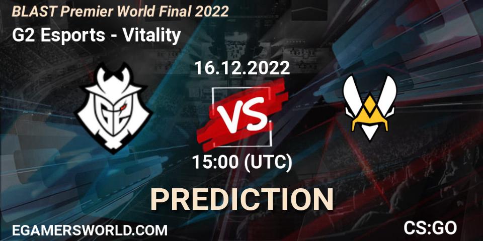 G2 Esports vs Vitality: Betting TIp, Match Prediction. 16.12.22. CS2 (CS:GO), BLAST Premier World Final 2022