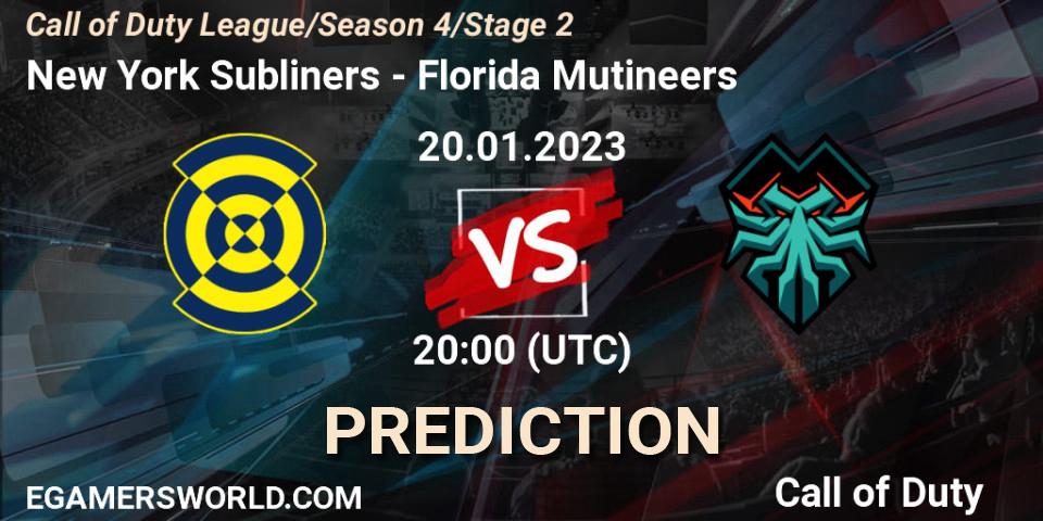 New York Subliners vs Florida Mutineers: Betting TIp, Match Prediction. 20.01.2023 at 20:00. Call of Duty, Call of Duty League 2023: Stage 2 Major Qualifiers