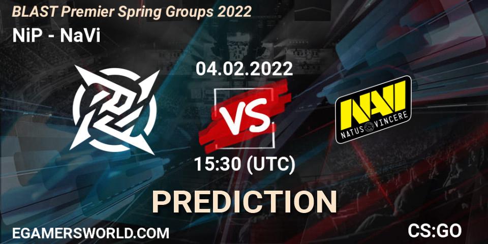 NiP vs NaVi: Betting TIp, Match Prediction. 04.02.2022 at 14:35. Counter-Strike (CS2), BLAST Premier Spring Groups 2022