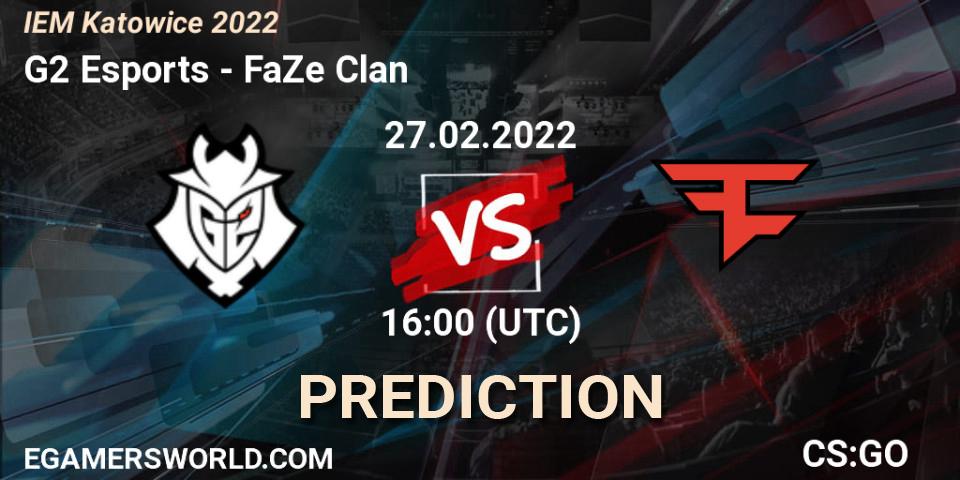 G2 Esports vs FaZe Clan: Betting TIp, Match Prediction. 27.02.22. CS2 (CS:GO), IEM Katowice 2022