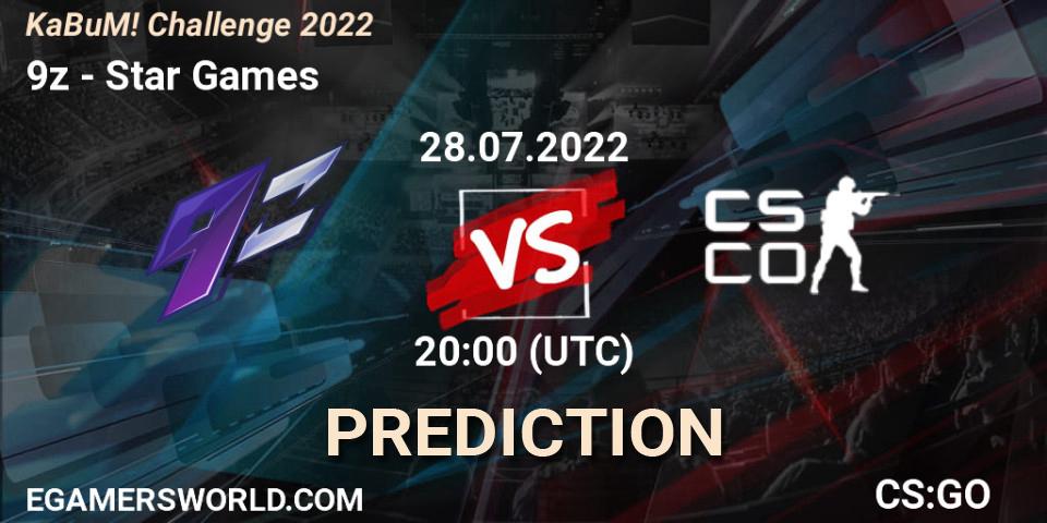 9z vs Star Games: Betting TIp, Match Prediction. 28.07.2022 at 20:00. Counter-Strike (CS2), KaBuM! Challenge 2022