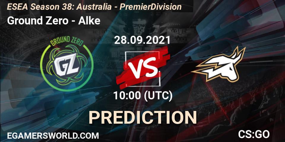 Ground Zero vs Alke: Betting TIp, Match Prediction. 28.09.21. CS2 (CS:GO), ESEA Season 38: Australia - Premier Division