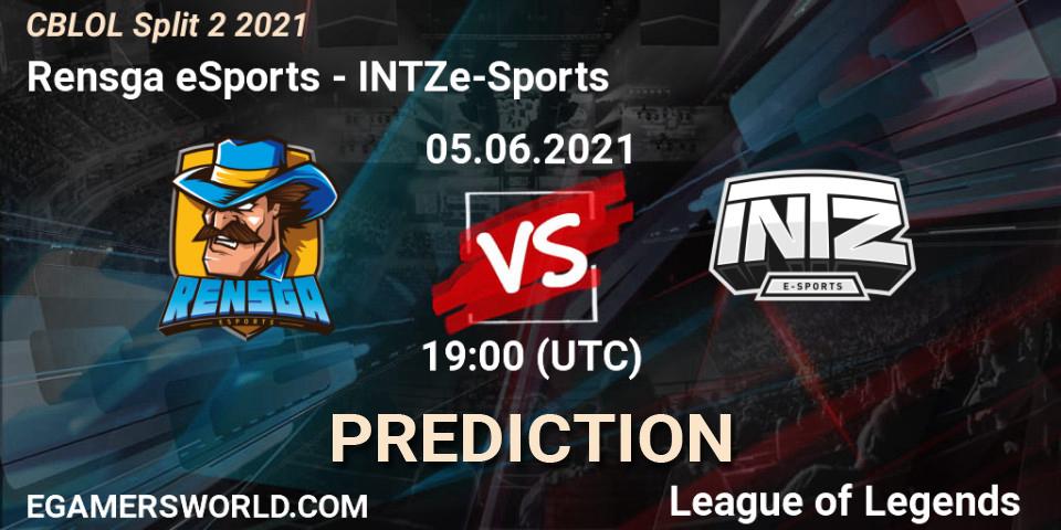 Rensga eSports vs INTZ e-Sports: Betting TIp, Match Prediction. 05.06.21. LoL, CBLOL Split 2 2021