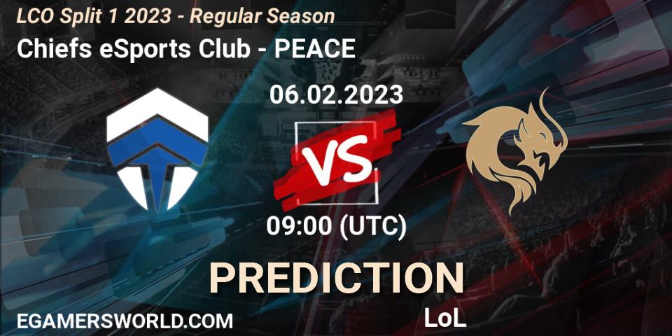 Chiefs eSports Club vs PEACE: Betting TIp, Match Prediction. 06.02.23. LoL, LCO Split 1 2023 - Regular Season