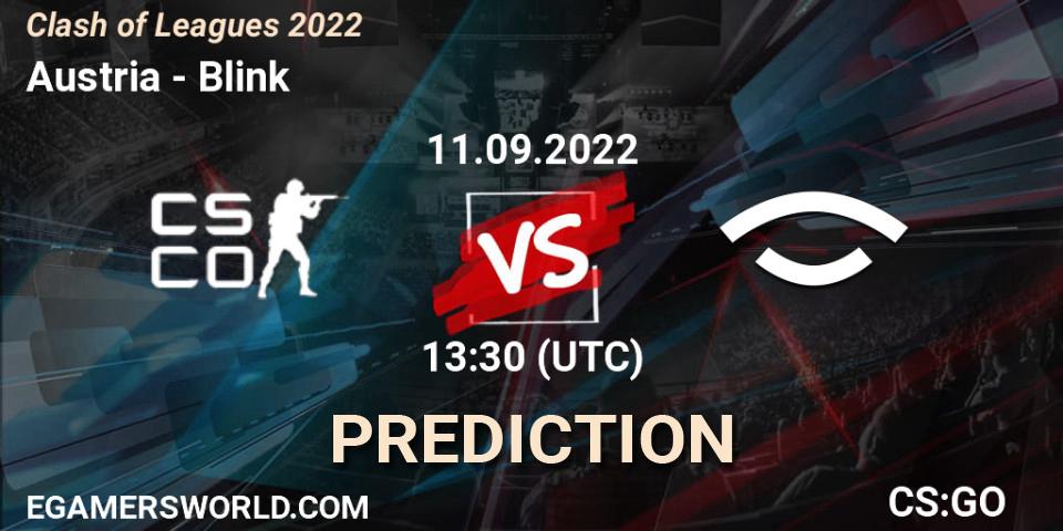 Austria vs Blink: Betting TIp, Match Prediction. 11.09.22. CS2 (CS:GO), Clash of Leagues 2022