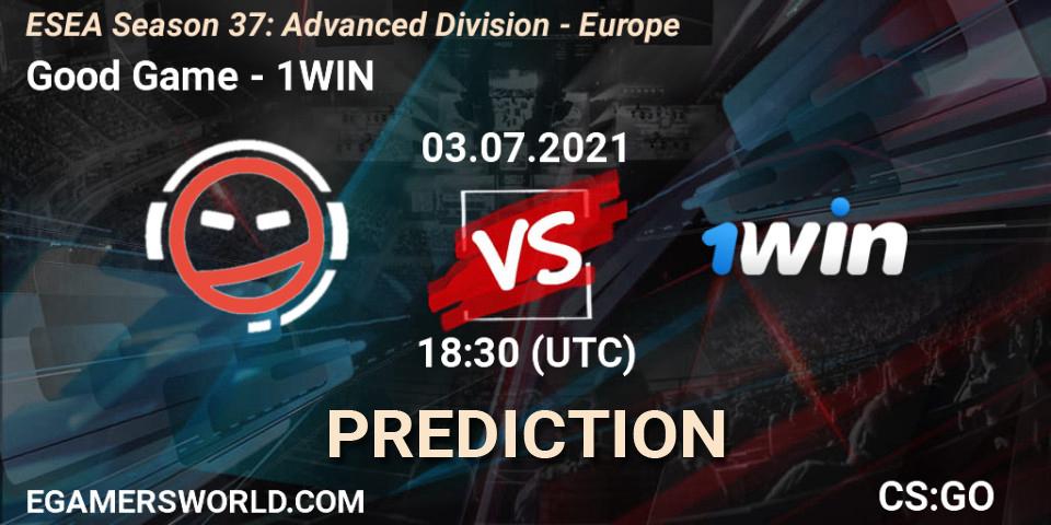 Good Game vs 1WIN: Betting TIp, Match Prediction. 02.07.21. CS2 (CS:GO), ESEA Season 37: Advanced Division - Europe