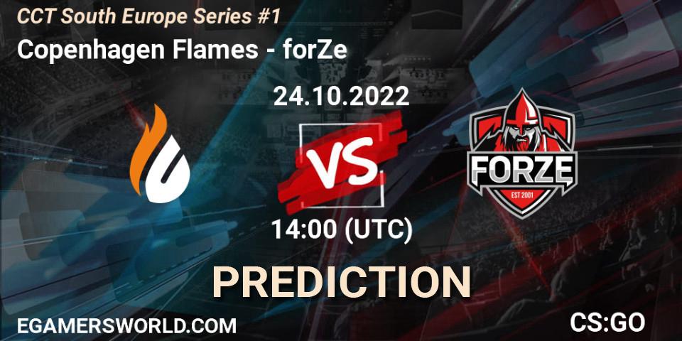Copenhagen Flames vs forZe: Betting TIp, Match Prediction. 24.10.22. CS2 (CS:GO), CCT South Europe Series #1