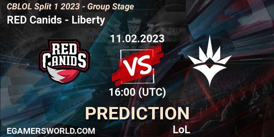 RED Canids vs Liberty: Betting TIp, Match Prediction. 11.02.23. LoL, CBLOL Split 1 2023 - Group Stage