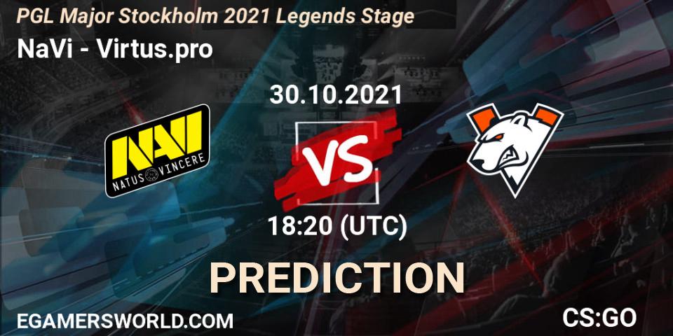 NaVi vs Virtus.pro: Betting TIp, Match Prediction. 30.10.21. CS2 (CS:GO), PGL Major Stockholm 2021 Legends Stage